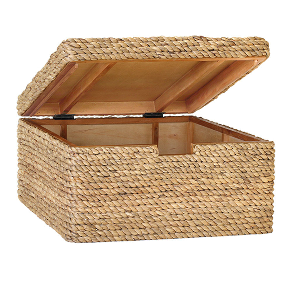 Waterhyacinth Putar Square Coffee Table Trunk