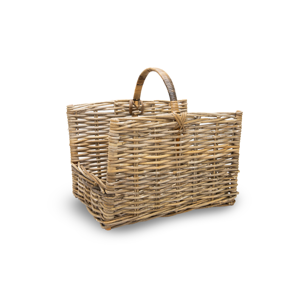 Rattan Log Basket