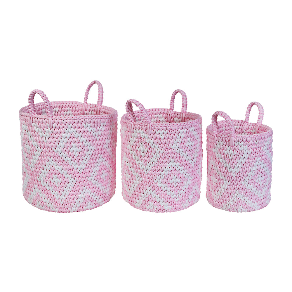 Demi Diamond Basket, Set of 3