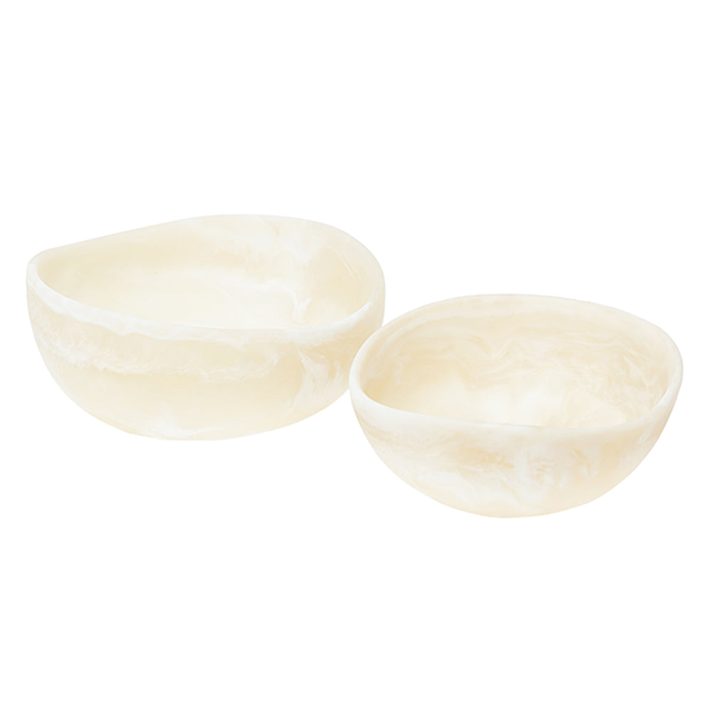 Halo Bowls, Cream (Set of 2)