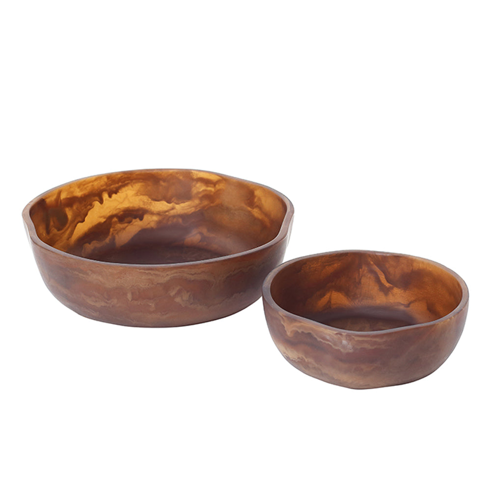 Ledger Bowls, Mocha (Set of 2)