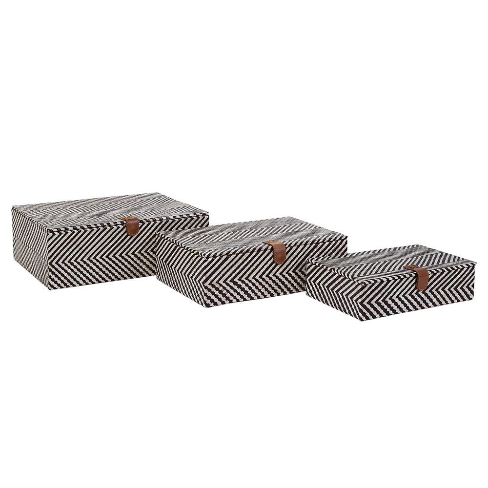 Cas Chevron Box, Set of 3