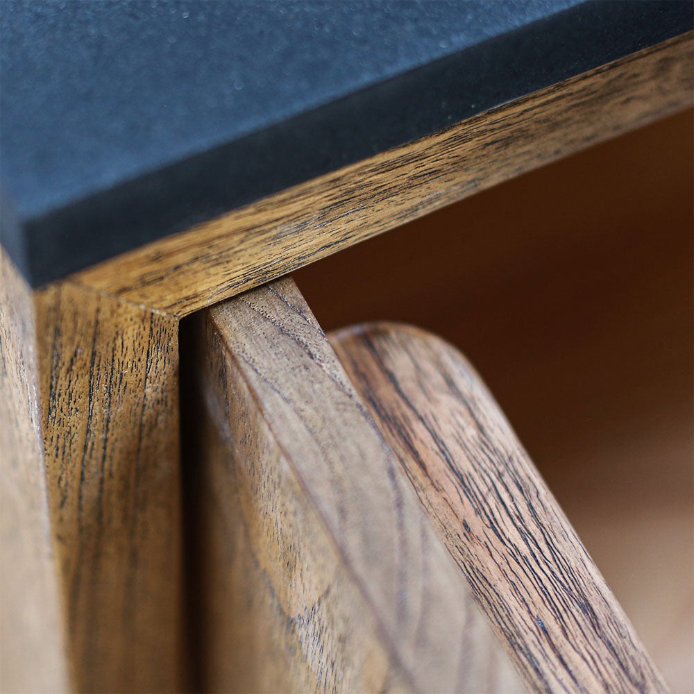 Berkeley Sideboard with Black Matte Marble Top