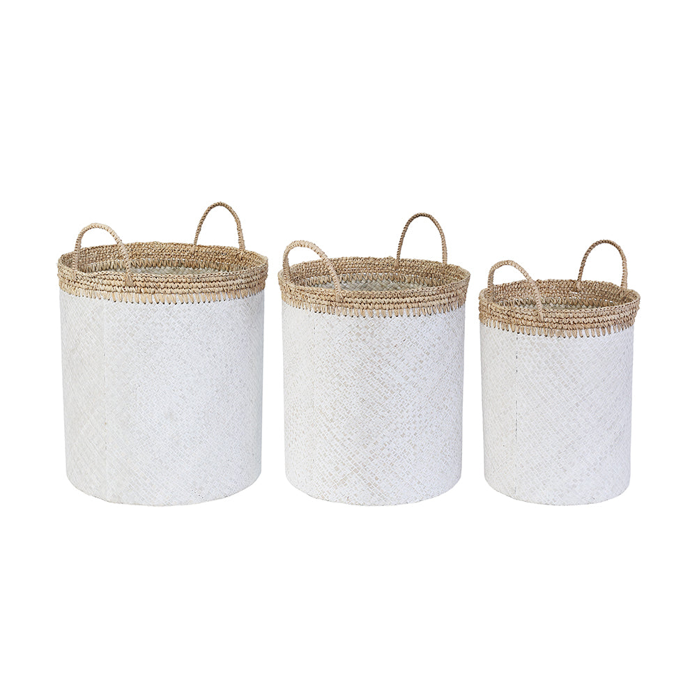 Paloma Round Tall Basket, Set of 3