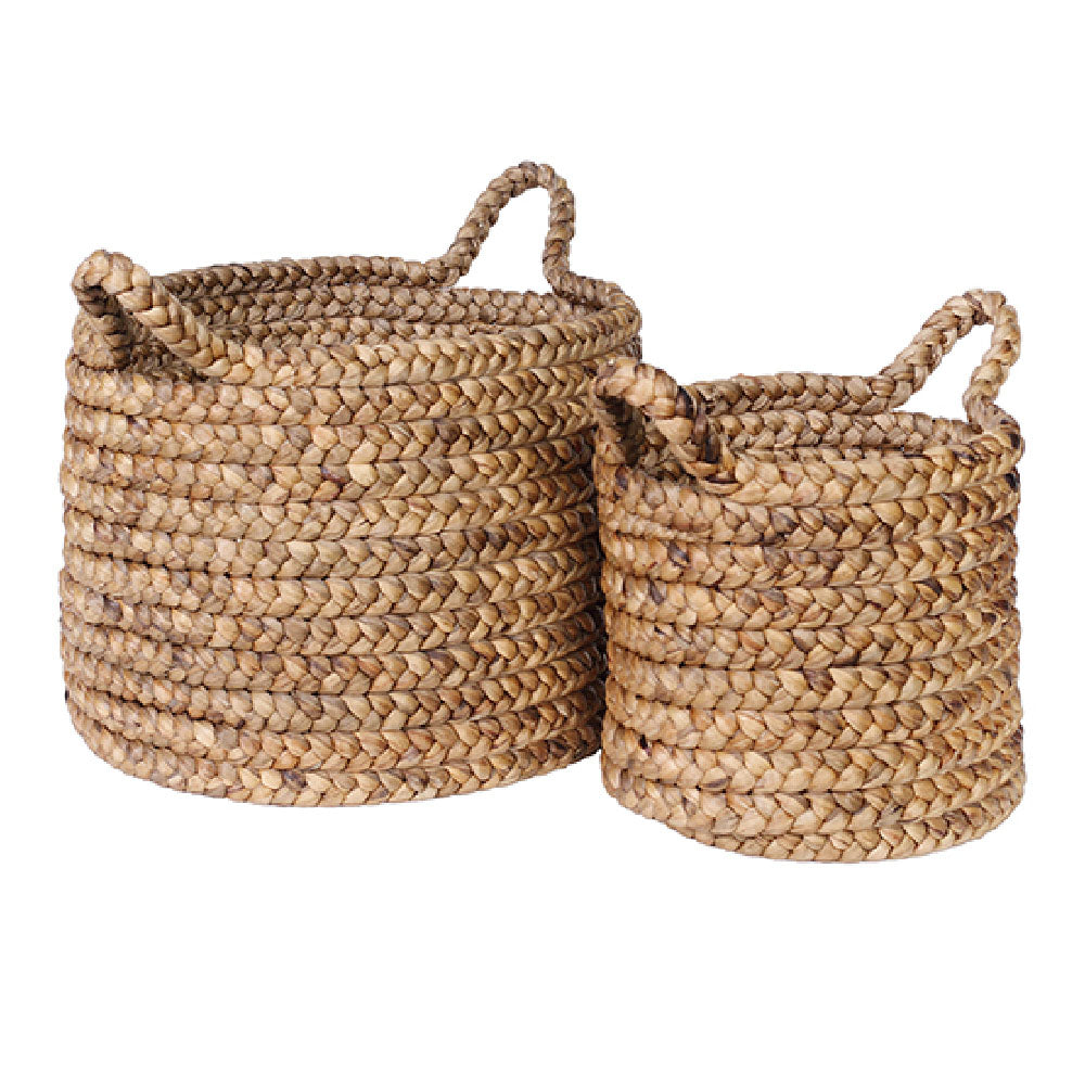 Waterhyacinth Kepang Round Basket, Set of 2