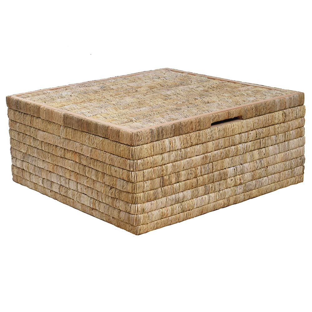 Abaca Boma Square Coffee Table Trunk