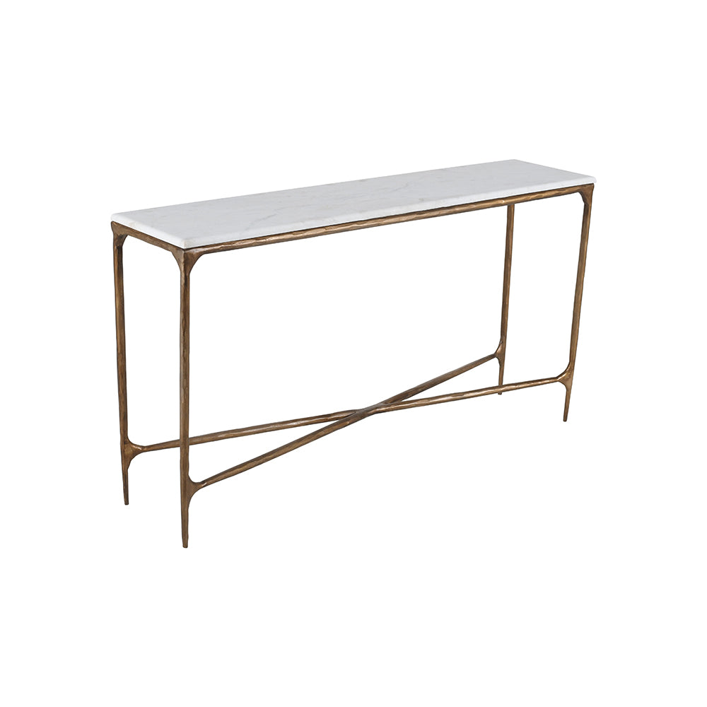 Gilda Console Table with Marble Top