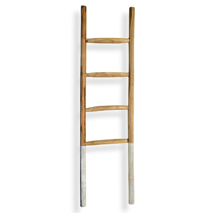 Skinny Teak Ladder